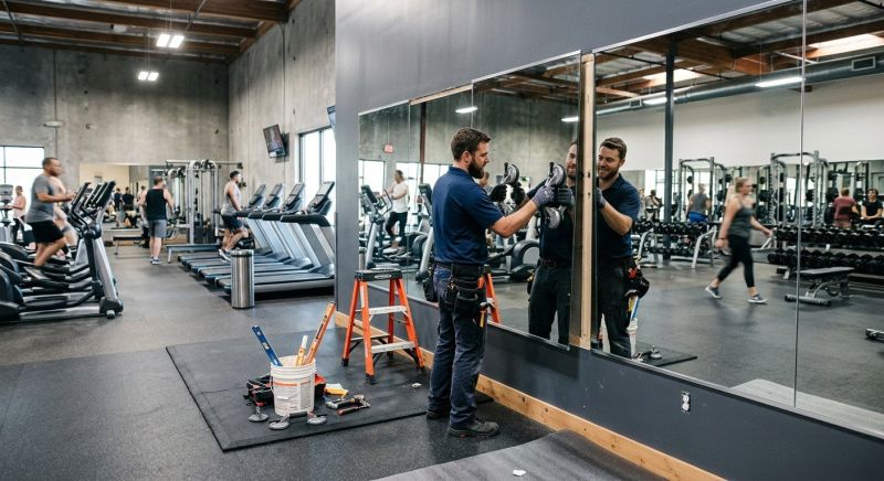 Fitness Mirror Installation in Boulder, CO